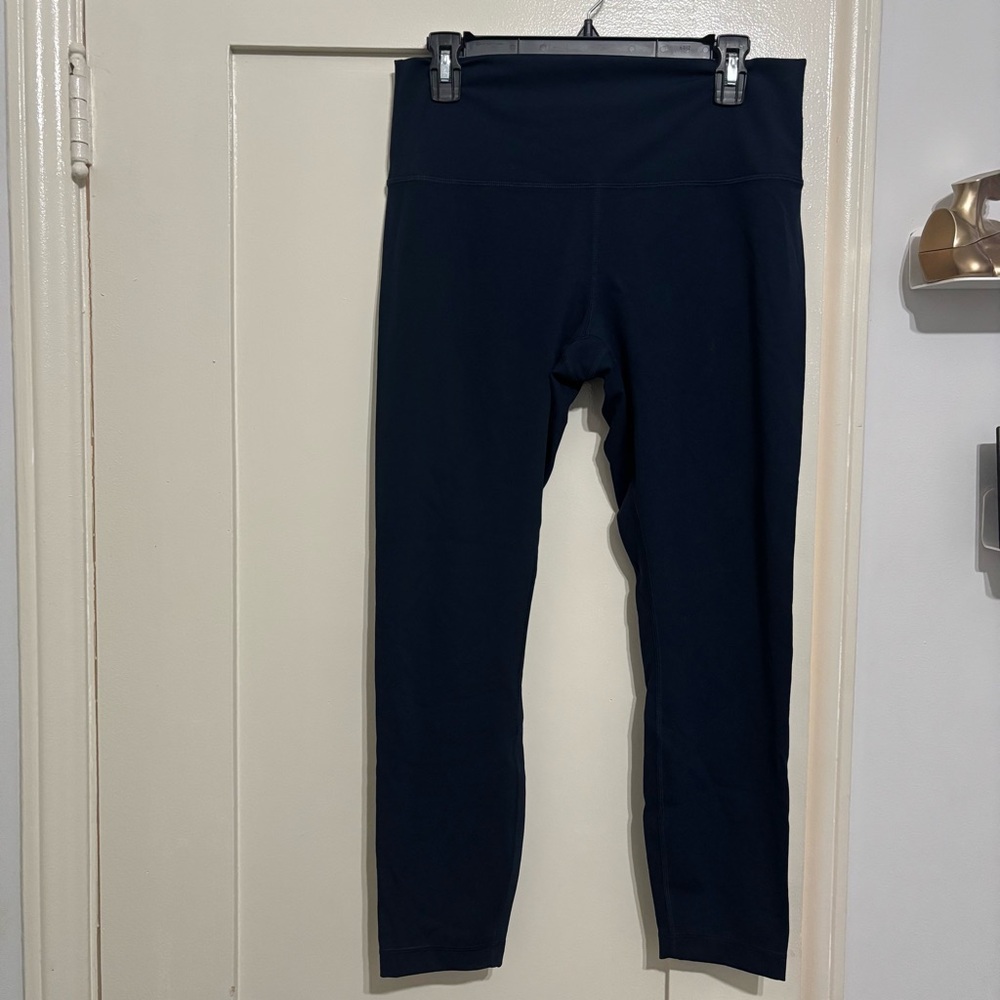 Lululemon Athletica Navy Blue Leggings High-Waisted Stretchy Fit